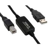 PureAffiliate - USB 2.0 Cable active, black 10.0m