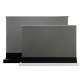 Vividstorm - 100" Floor Rising Tension Screen in Cinema White for Normal Projector and is Acoutsically Transparent - Black