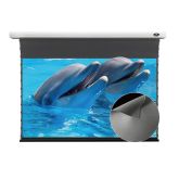 Vividstorm - 110" Drop Down Obsidian Long Throw ALR Tension Screen for a Normal Projector - White